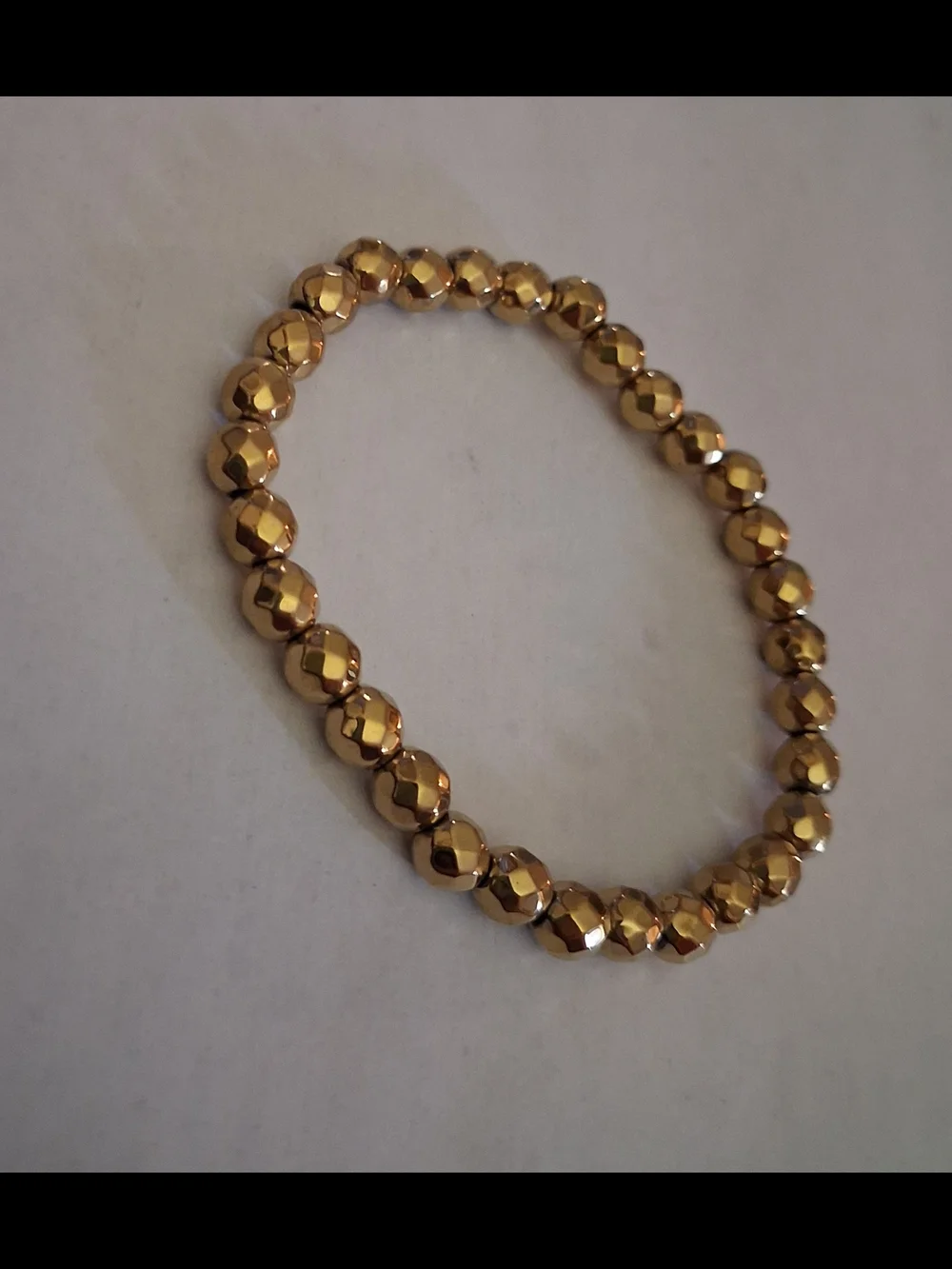 Handmade pyrite stretch